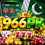 966PK Game logo with casino slot machine and Pakistan flag
