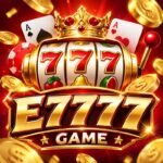 E7777 Game APK Download 2026 featured image with golden 777 slot machine and casino game logo