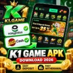 K1 Game APK Download 2026 featured image showing Easypaisa, JazzCash and Android game interface