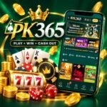 PK365 Game APK featuring Android gaming interface, casino games, slots and card games